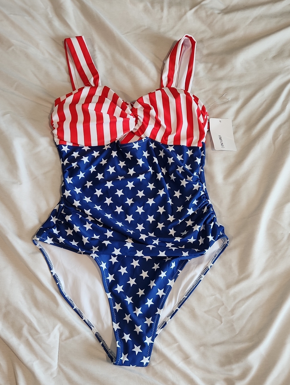 Patriotic Red White & Blue Star Swimwear